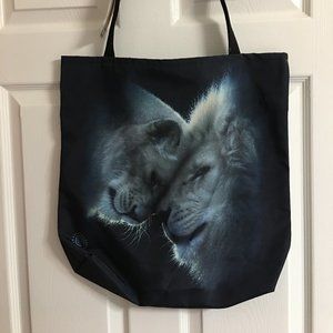 The Mountain Lion And Baby Tote Bag About 17x18  NWT